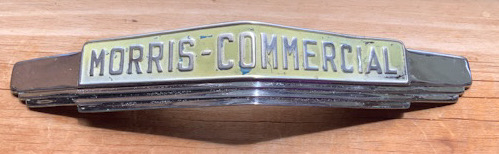 Morris Commercial Car Name Badge